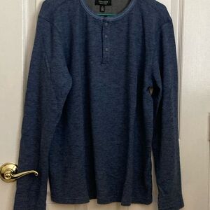 Nordstrom Men's Heathered Navy Crewneck Sweater